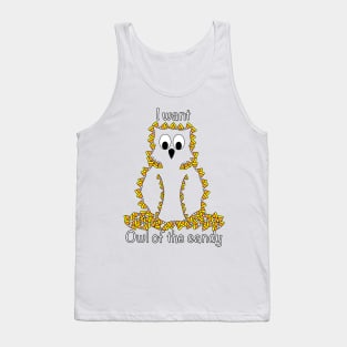 Candy corn owl Tank Top